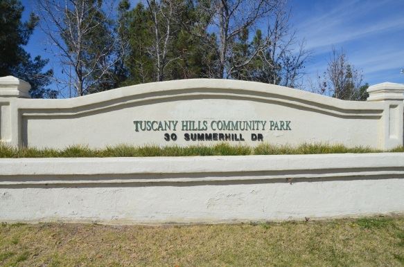 Tuscany Hills Community Park Sign