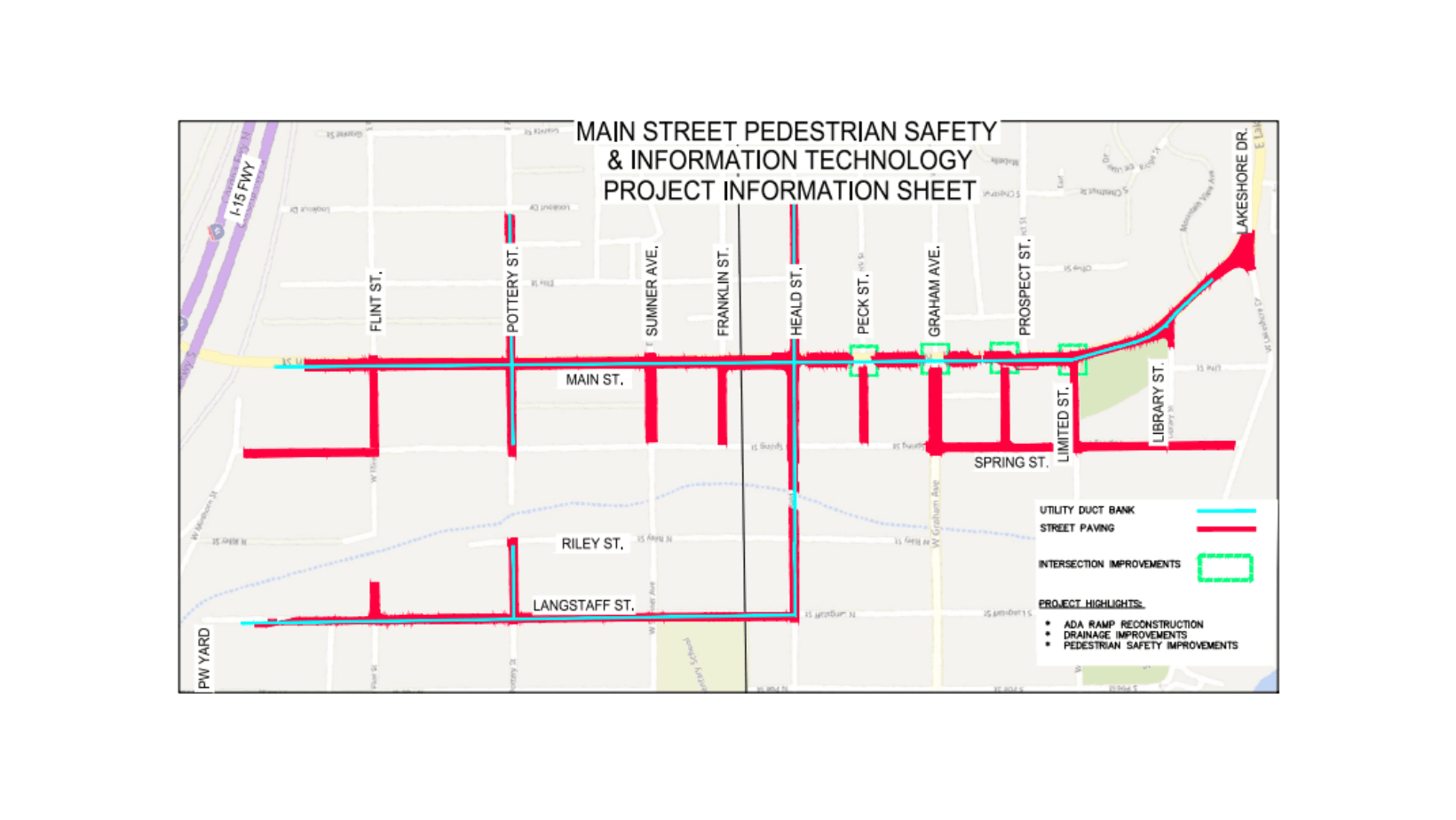 Main Street Pedestrian Safety and IT Project Information Sheet