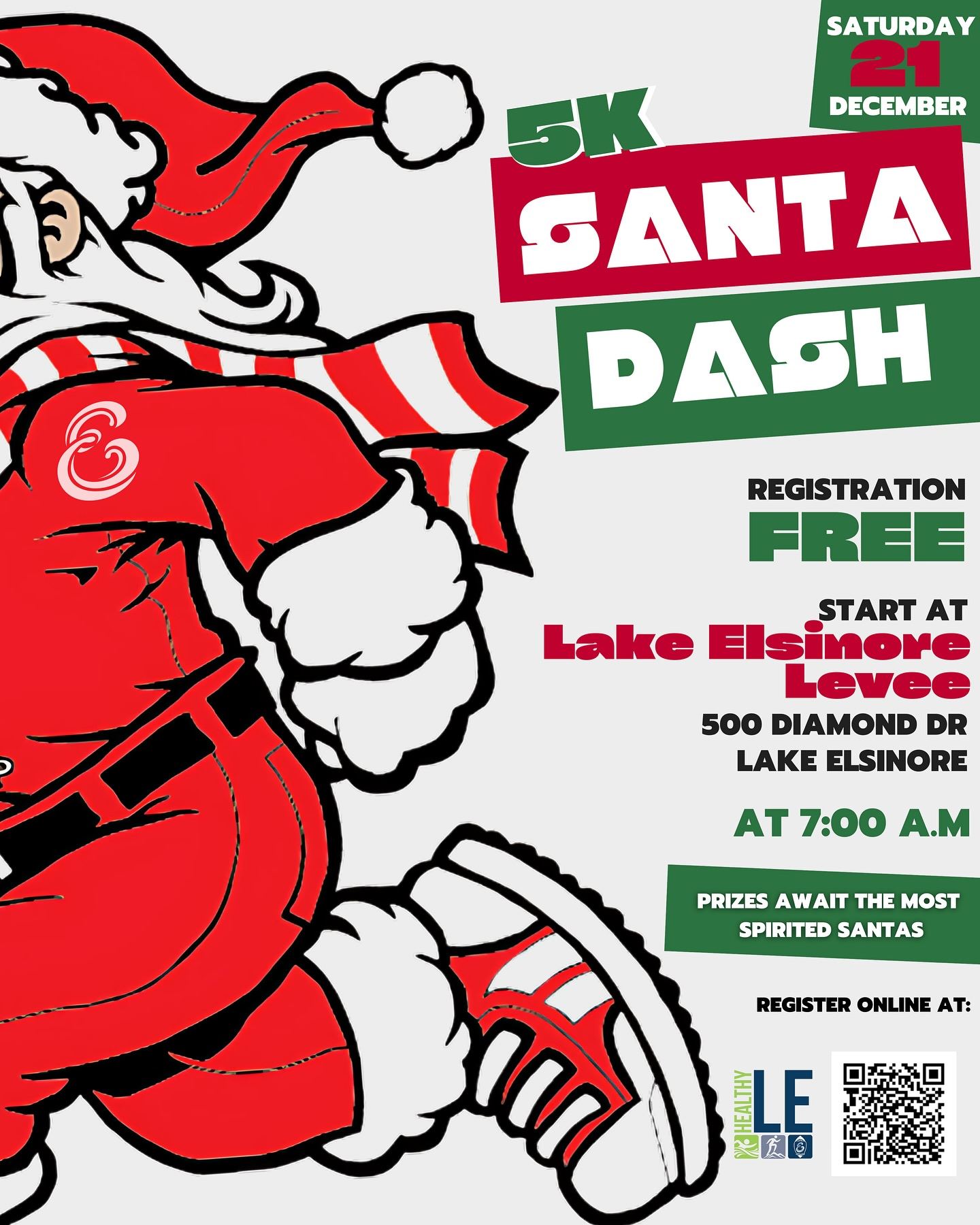 Santa Dash 5K Graphic